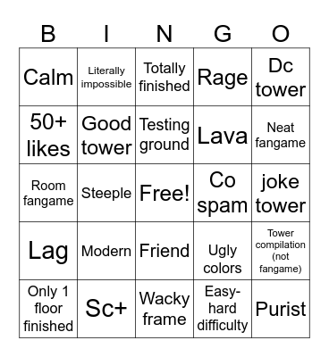 TC Bingo Card
