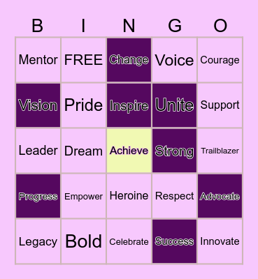 IWD 2025 Bingo Card