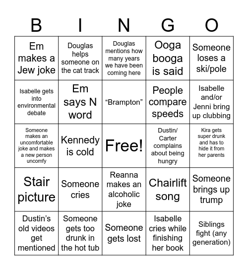 Silver Star 6 Bingo Card
