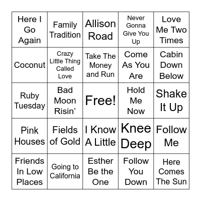 LMB 2/16 Bingo Card