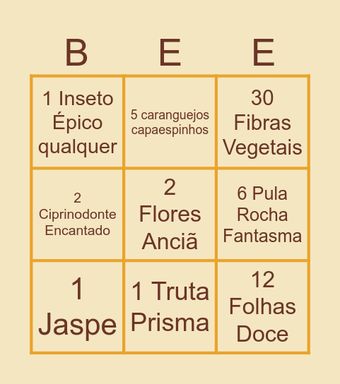 BINGO PALIANO SOLBI Bingo Card