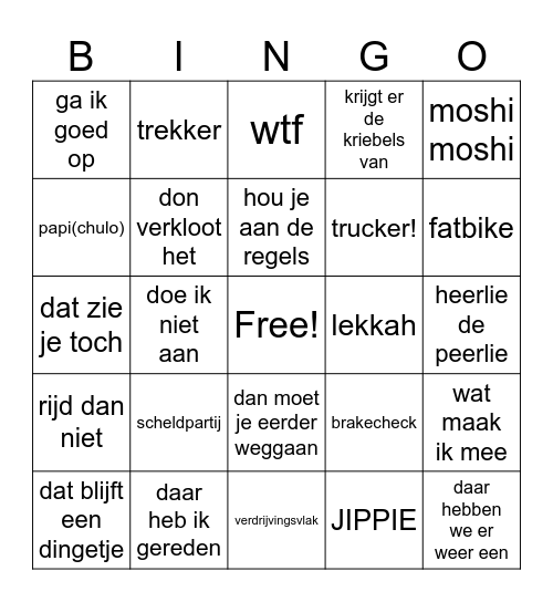 gamemeneer Bingo Card