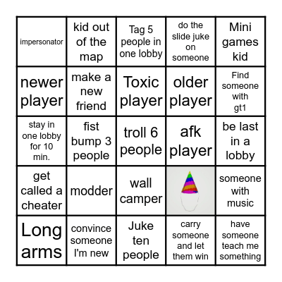 Gorilla tag bingo card Bingo Card