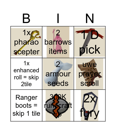 ultimate zotte chevin bingo week 1 Bingo Card