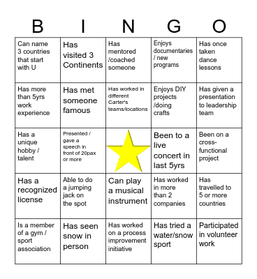 Fact Finding v3 Bingo Card