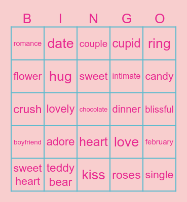 IRENE Bingo Card