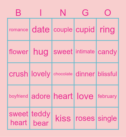 IRENE Bingo Card