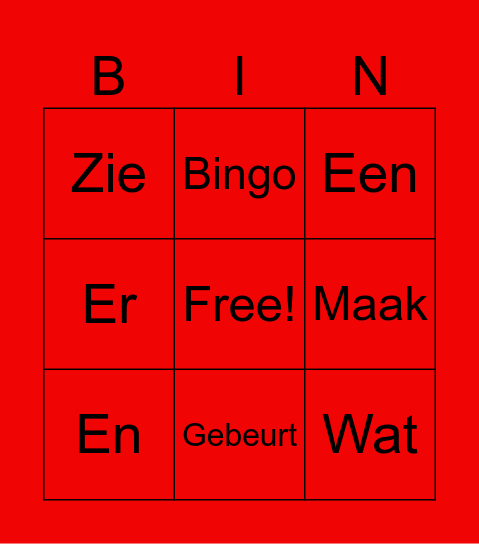 Top111 bingo Card