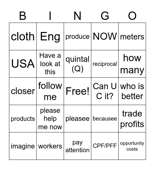 mezeko 1 Bingo Card