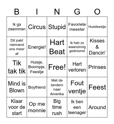 Ledenweekend bijeenkomst 2025 Bingo Card