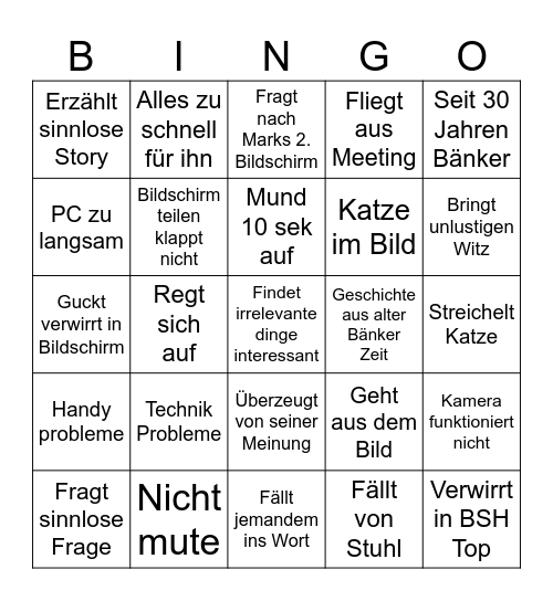 Ingo Bingo Card