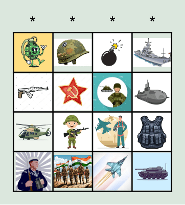 defender of the fatherland Bingo Card