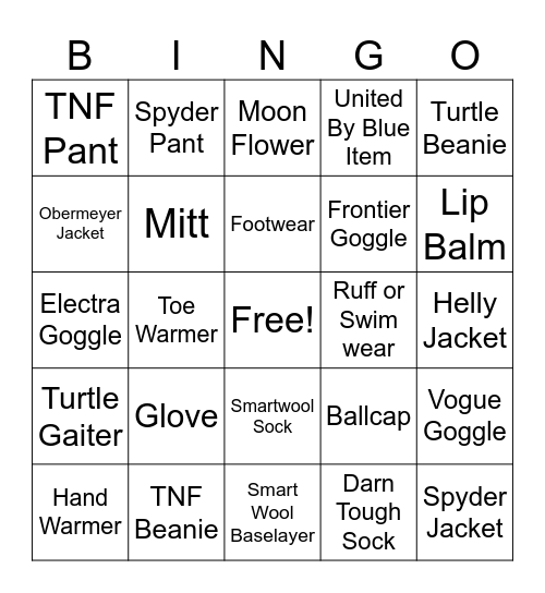 PSC Bingo Card