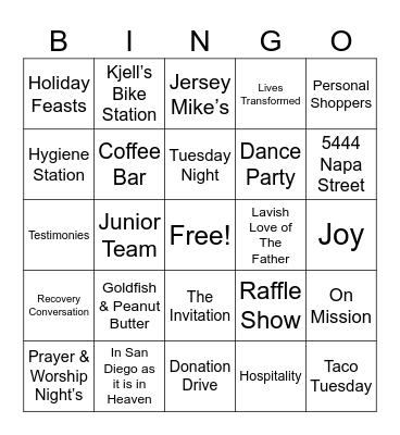 We See You Bingo! Bingo Card