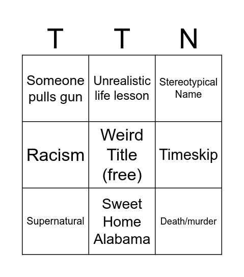 Tomorrows teachings Bingo Card