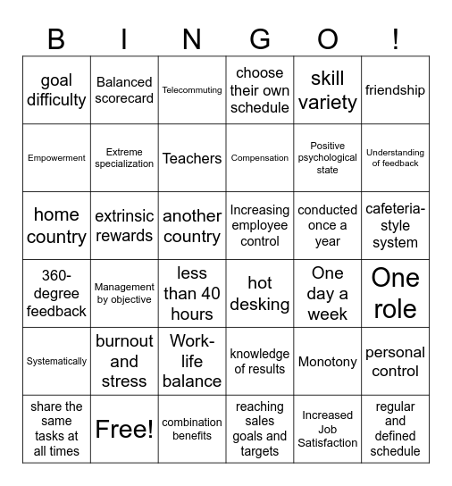 MHR 300 Bingo Card