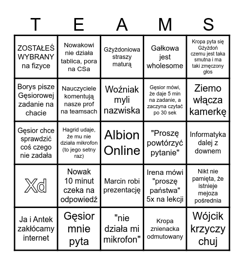 Majowe Zdałnem Bingo Card