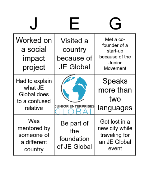 Alumni Affairs Event Bingo Card