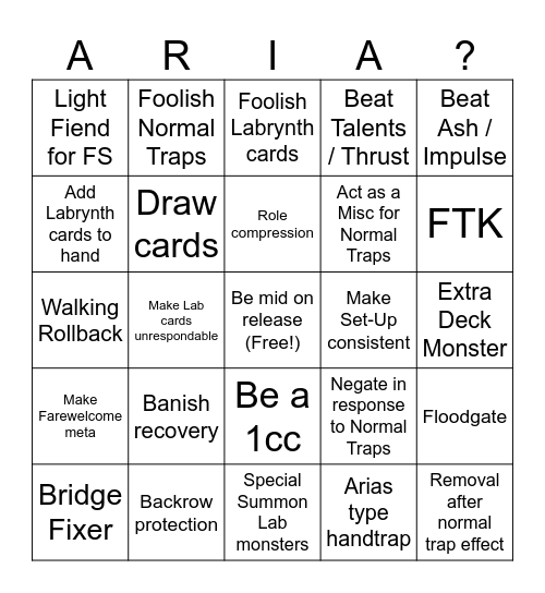 What should the Red Maid do? Bingo Card
