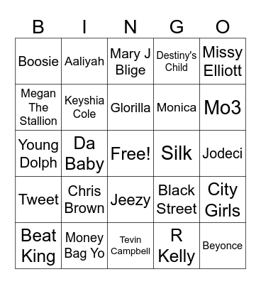 Ratchet Bingo Card