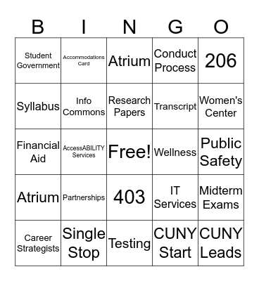 OSE BINGO - PEOPLE, PLACES, THINGS Bingo Card