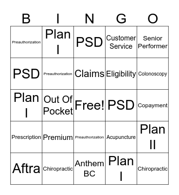 Customer Service Week   Bingo Card