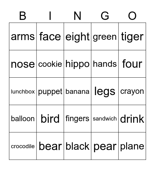 Bingo - Cherry Bingo Card