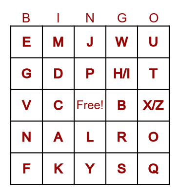 Spread the Love BSB R27 Bingo Card