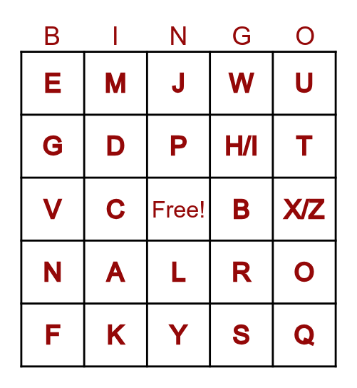 Spread the Love BSB R27 Bingo Card