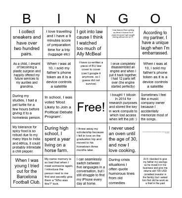 Global Legal Leads Summit 2025 Bingo Card