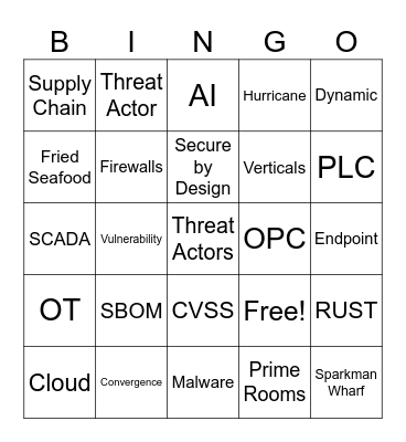 S4x25 Bingo Card Bingo Card