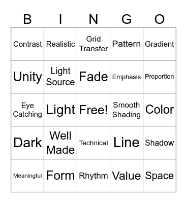 Art Unit 2 Bingo Card