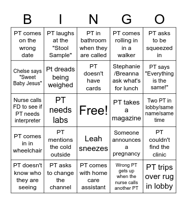WINTER BINGO! Bingo Card