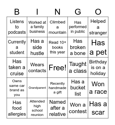 Bingo Card