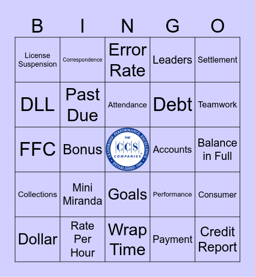 CCS BINGO Card