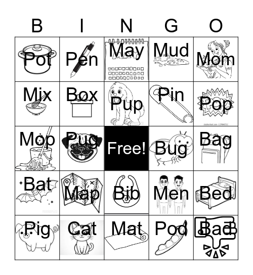 CVC Bingo Card