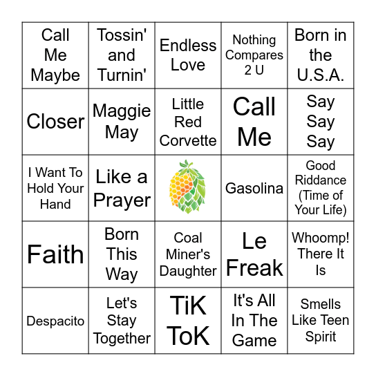 The Snubbed / No Grammy's Here Bingo Card