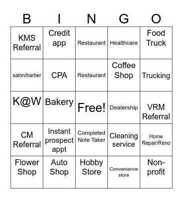SB Calling Day Bingo Card