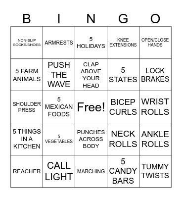 WILD CARD BINGO Card