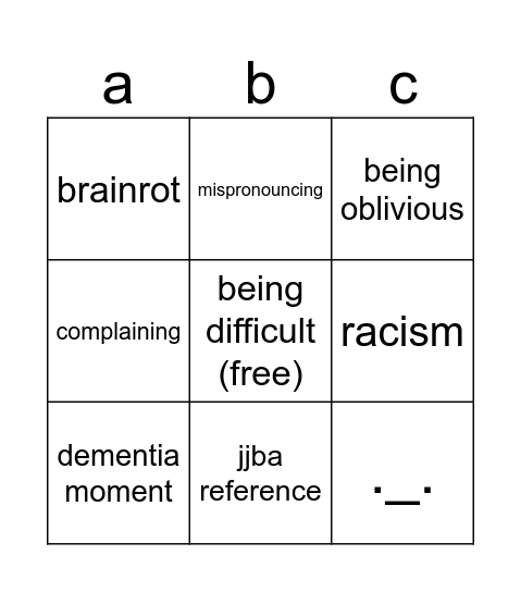 skribiddy turlet Bingo Card