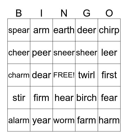 LtR week 5 Bingo Card
