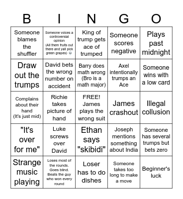 Up&DowntheRiver @Zennia Bingo Card