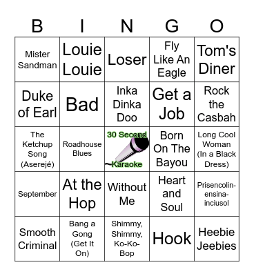 Nonsense Part 2 Bingo Card