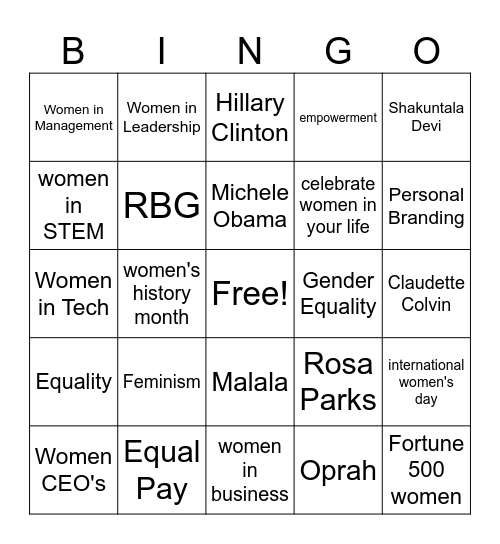 WWI WHM 2025 Bingo v1 Bingo Card