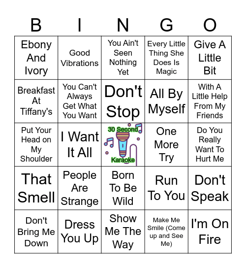 "Fortune cookie messages..." in bed! Bingo Card