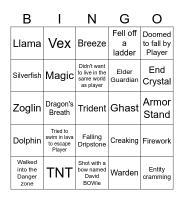 Till Death Do Us Part Bingo Card