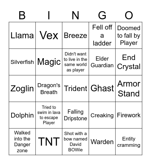 Till Death Do Us Part Bingo Card