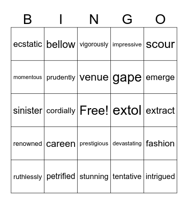 Valentine's Bingo Card