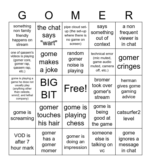 Alex_GPTV VOD Bingo Card