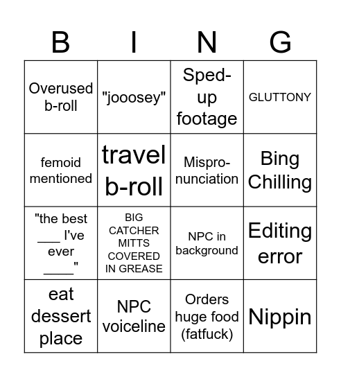 MIKEY CHEN Bingo Card